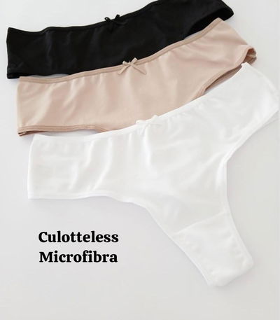 PACK X3 CULOTTELESS MICROFIBRA - VINTAGE 