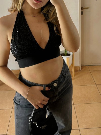 CORPIÑO CON LENTEJUELAS