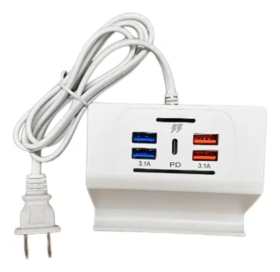 Zapatilla Cargador 5g Usb Para Celulares 4 Puertos