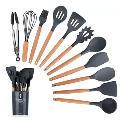 Kit X12 Utensilios Silicona