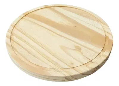 Plato De Madera Pino 28cm