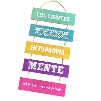 Cuadro Colgante Con Soga 5 Tablas 15x4