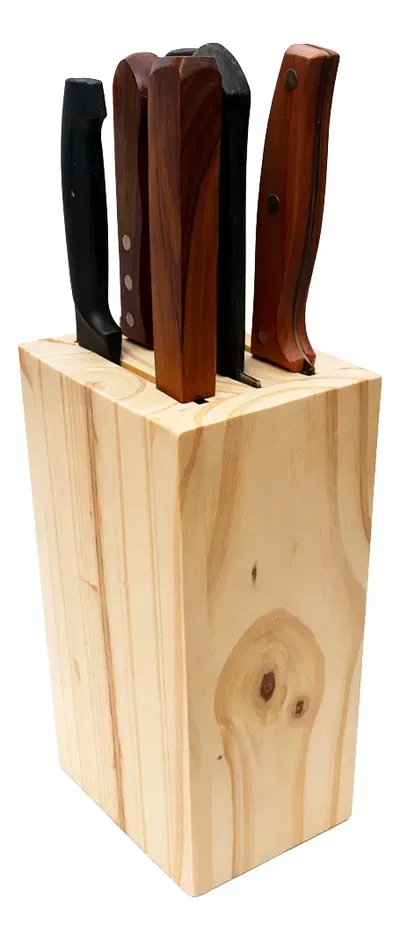 Porta Cuchillo Taco Para 6 Cuchillos 20x12