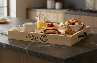 Bandeja Madera Deco 40x30 