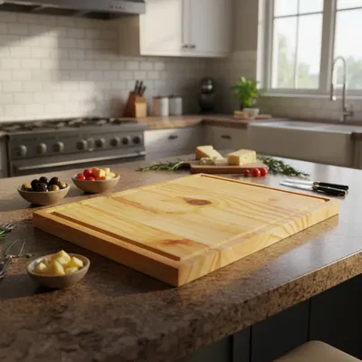 Tabla De Pino 32x25x2cm