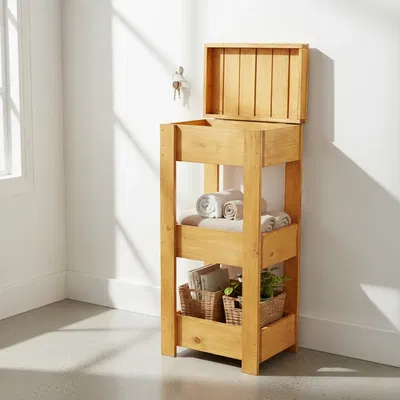 Organizador 3 pisos Con Tapa 20x30x70