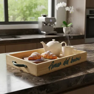 Bandeja Madera Deco 35x25