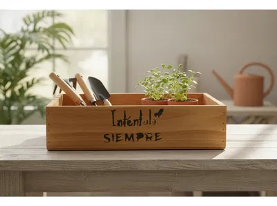 Cajon Organizador Madera Deco 40x30x10