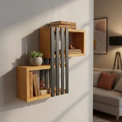 ESTANTE REPISA VARILLA NEGRA 60x40