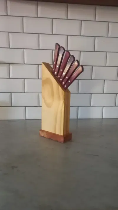 Porta Cuchillo Taco Para 1 Division 45° (no incluye cuchillos)