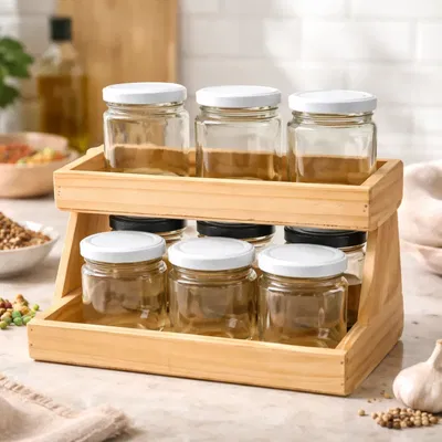 Porta Especiero 16x15 + 9 Frascos