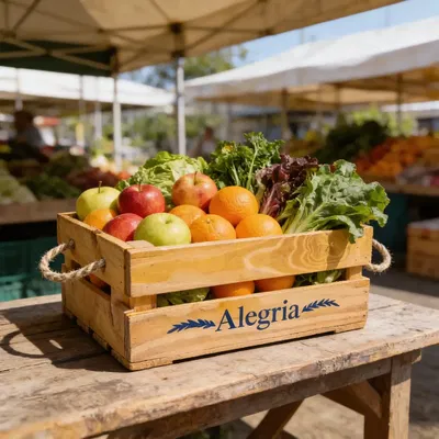 Cajon Madera Con Soga Marron 20x32x14