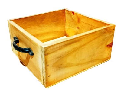 Cajon Madera Con Manija  20x20 