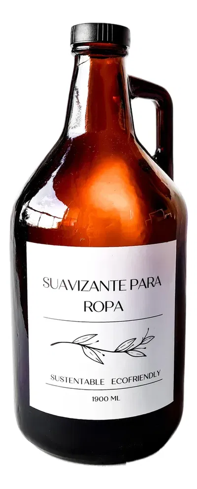 Botellon Vidrio Suavizante Para Ropa Con Tapa