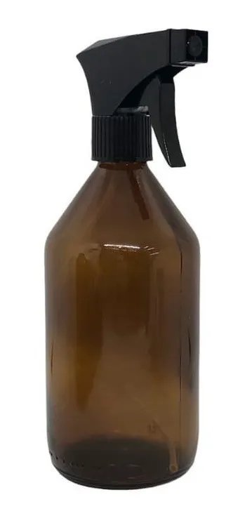 Pack de botella jarabe 500 cc ambar con tapa gatillo