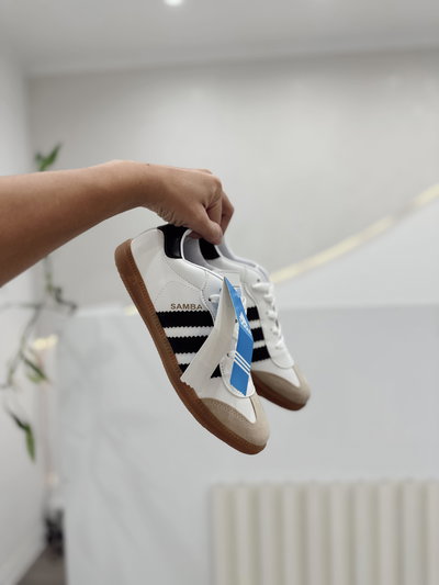 Samba Blanco con Beige