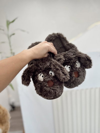 Pantufla Dog Ojitos Bordados