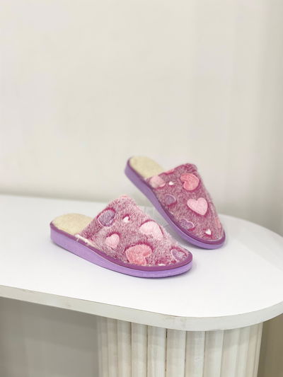 Pantufla corazón