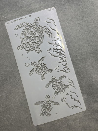 Stencil MyC - 15x30 - D4.25 - Marino Tortugas