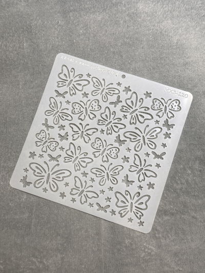 Stencil MyC - 20x20 - MX3.120- Mariposas