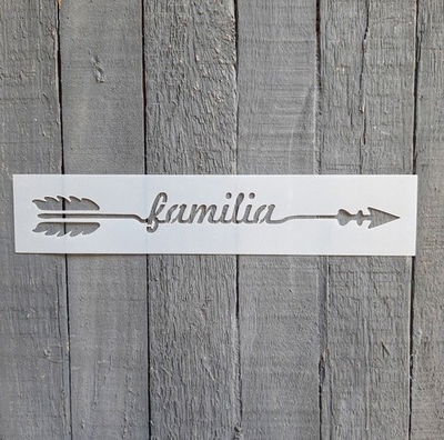 Stencil PI - AA17 5x25cm - Familia