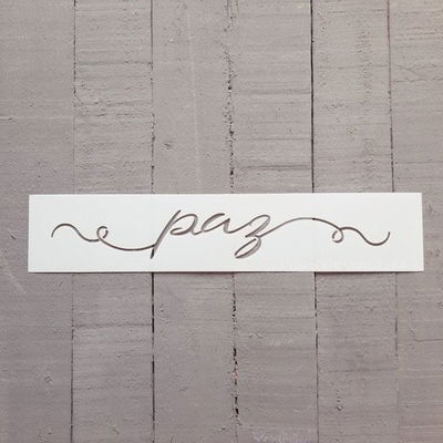 Stencil PI - AA7 5x25cm - Paz cursiva