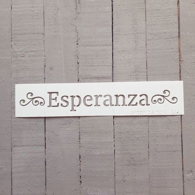 Stencil PI - AA20 5x25cm - Esperanza
