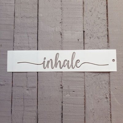 Stencil PI - AA14 5x25cm - Inhale