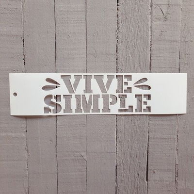 Stencil PI - RA1 7x30cm - Vive Simple