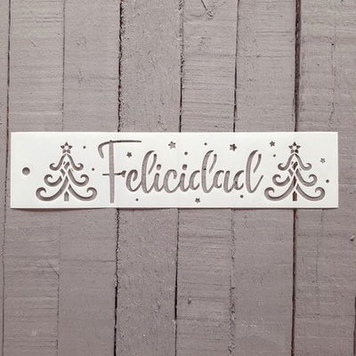 Stencil PI - SNA83 7x30cm - Felicidad