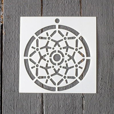 Stencil PI - BB7 10x10cm - Atrapa Sueños