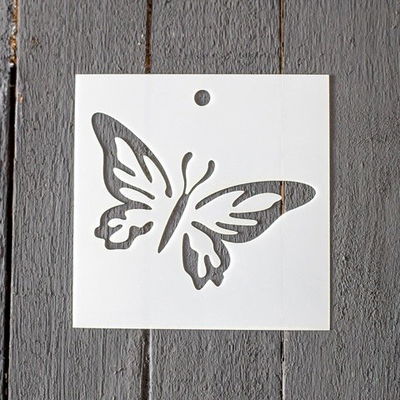 Stencil PI - BC4 10x10cm - Mariposa
