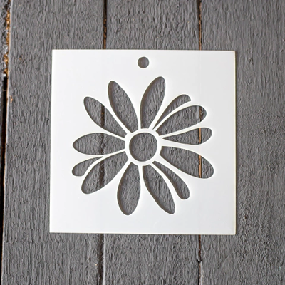 Stencil PI - BC7 10x10cm - Flor