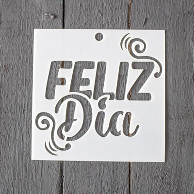 Stencil PI - BA4 10x10cm - Feliz Dia Imprenta