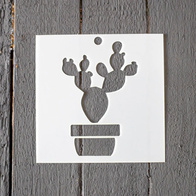 Stencil PI - BC24 10x10cm - Cactus