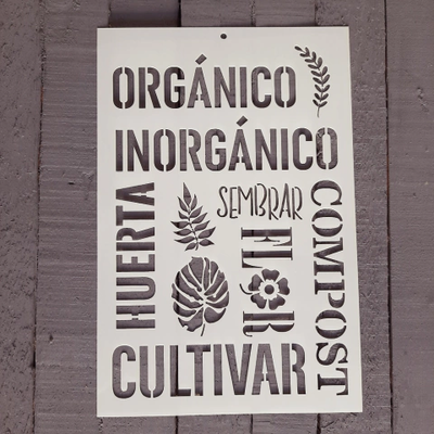 Stencil PI - FA35 20x30cm - Organico Huerta