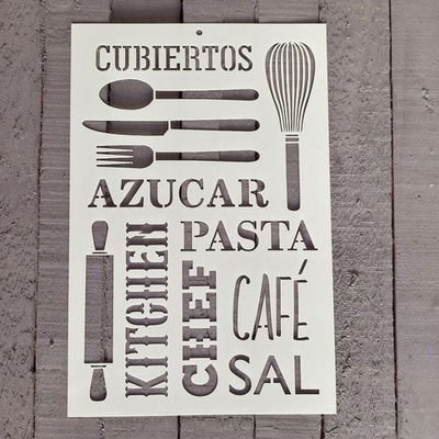 Stencil PI - FA36 20x30cm - Cubietos,