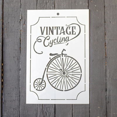 Stencil PI - FB8 20x30cm - Vintage Cycling