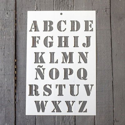 Stencil PI - FD1 20x30cm - Letras Abecedario