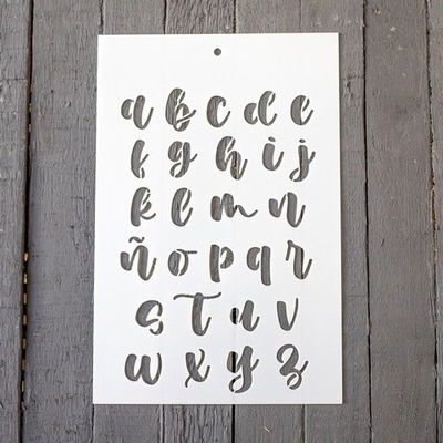Stencil PI - FD4 20x30cm - Letras Abecedario