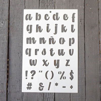Stencil PI - FD5 20x30cm - Letras Abecedario