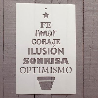 Stencil PI - SNA161 20x30cm - Arbol Palabras