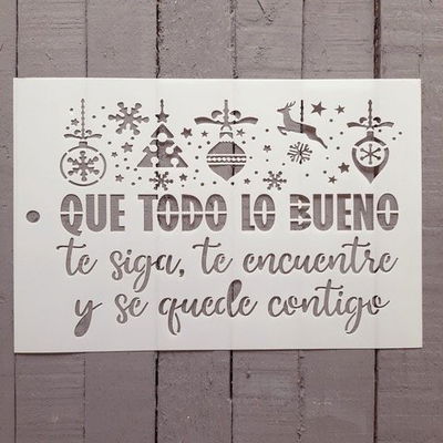 Stencil PI - SNA163 20x30cm - Que todo lo bueno...