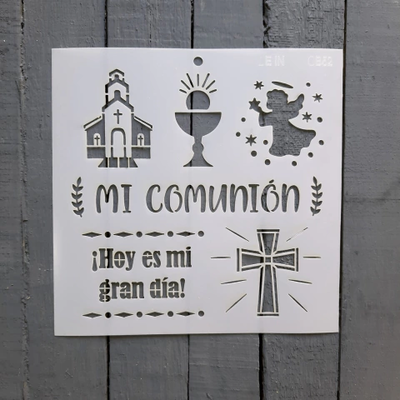 Stencil PI - OB52 20x20cm - Mi Communion