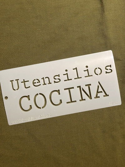 Stencil MyC - 10x20 - P4.11 - Utensilios Cocina