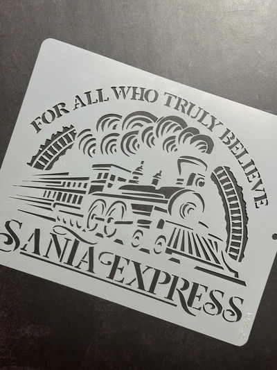 Stencil MyC - 20x25 - NM3-01 - Tren Santa Express