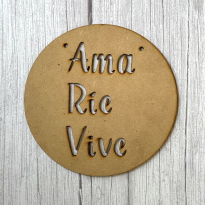 Cartel - "Ama Rie Vive" - 20cm