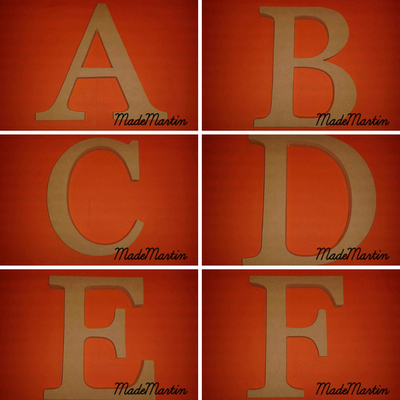 Letras de MDF 18mm - Alto 20cm