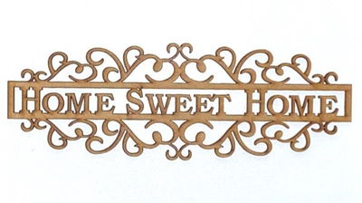 Home Sweet Home Arabezcos - 30cm de largo
