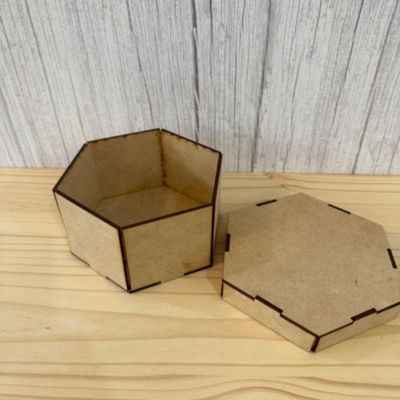 Caja Hexagonal Mediana